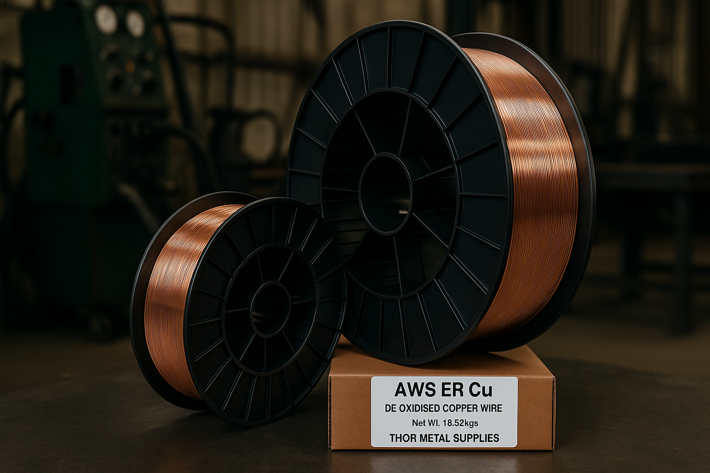 MIG Wires - De-Oxidised Copper - AWS ER Cu - 1.2mm, 1.6mm - 13.62kg