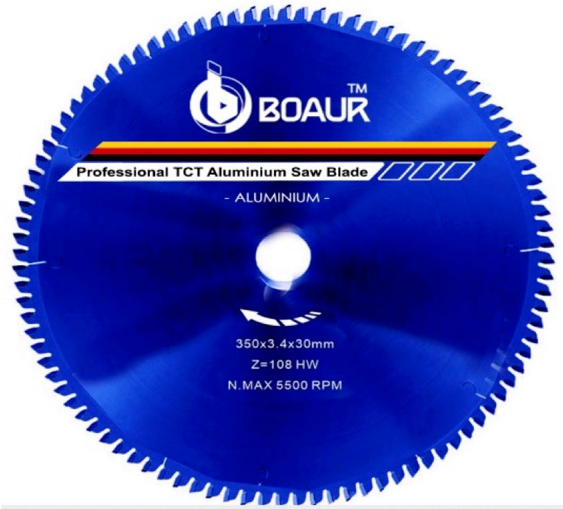 BOAUR Aluminium Saw Blades - Tungsten Tipped - 125mm to 400mm