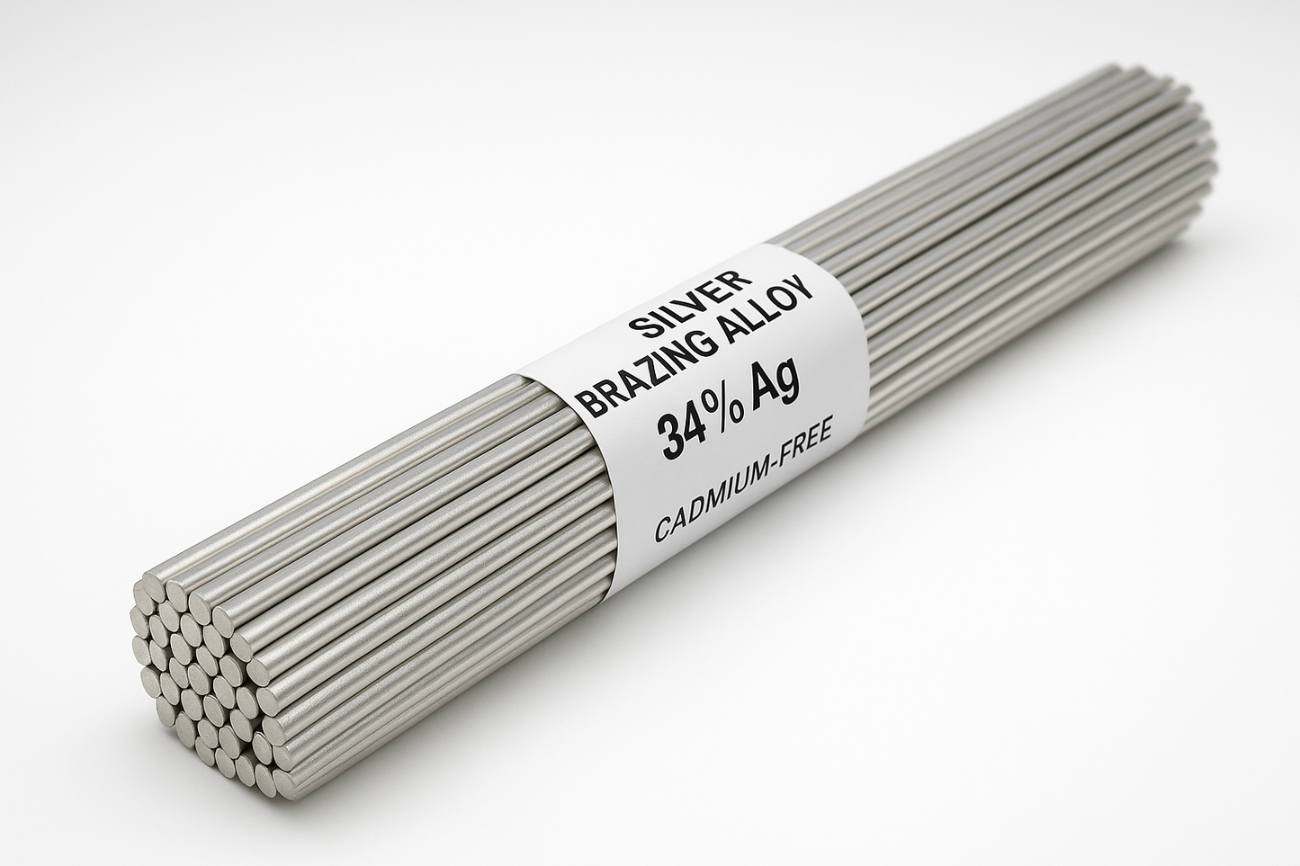 Silver Brazing Alloy - 34% Silver Brazing Alloy Cad Free - 2.4mm - 1kg