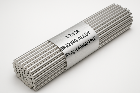 Silver Brazing Alloy - 34% Silver Brazing Alloy Cad Free - 1.6mm - 1kg