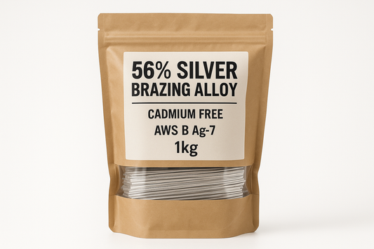 56% Silver Brazing Alloy Cad Free - AWS B Ag-7 1kg
