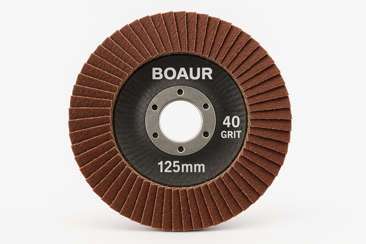 BOAUR - Zirconia Flap Discs - 125mm - 40GT, 60GT, 80GT, 120GT