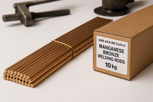 TIG & GAS Rods - Manganese Bronze Bare AWS A5.8 RB CuZn-C - 1.6mm, 2.4mm. 3.2mm, 5.0mm, 6.3mm - 10kg