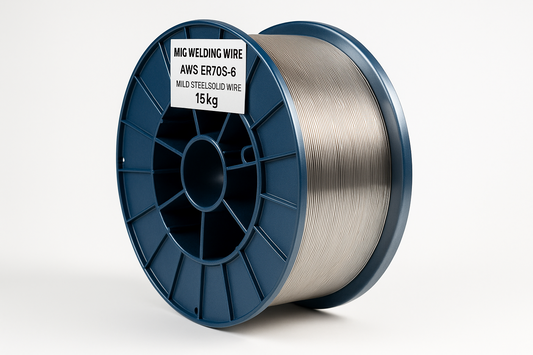 MIG Wire - Mild Steel Solid - AWS ER 70S-6 - 0.8mm, 0.9mm, 1.0mm, 1.2MM - 15KG