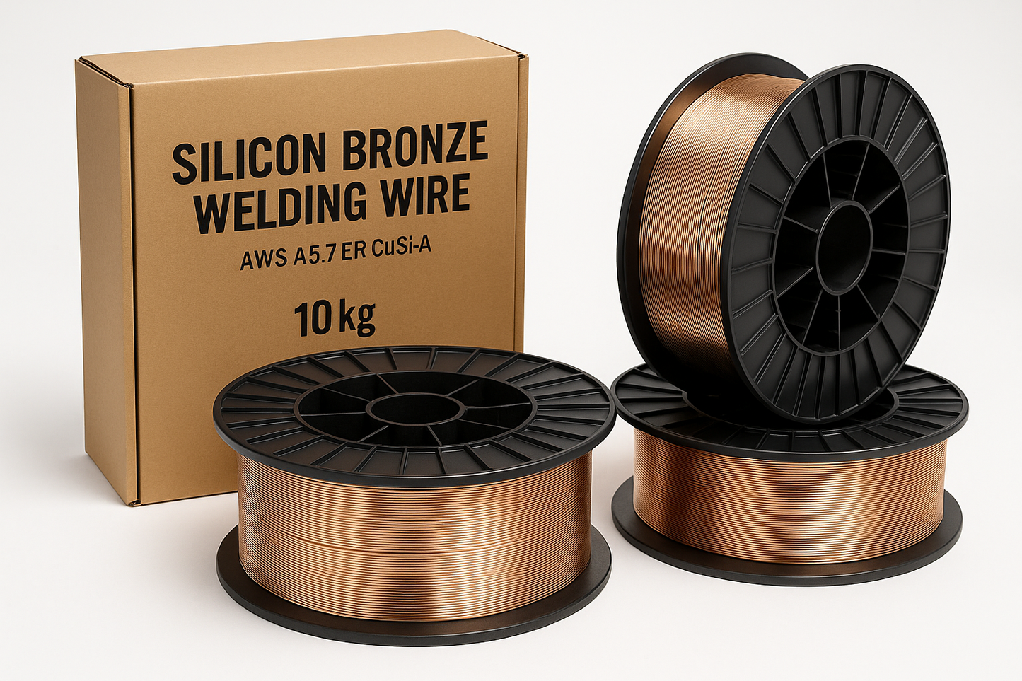 TIG & GAS Rods - Silicon Bronze Bare AWS A5.7 ER CuSi-A - 1.6mm, 2.4mm, 3.2mm - 10kg