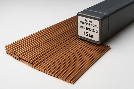 TIG & GAS Rods - Alloy Copper Coated AWS ER120S-G - 0.9mm, 1.2mm - 15kg