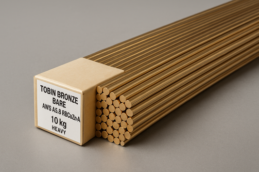 TIG & GAS Rods - Tobin Bronze Bare AWS A5.8 RB CuZn-A - 1.6mm, 2.4mm. 3.2mm, 5.0mm, 6.3mm - 10kg